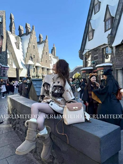 D112716秋冬季复古休闲感费尔岛花纹针织开衫毛衣 商品图3