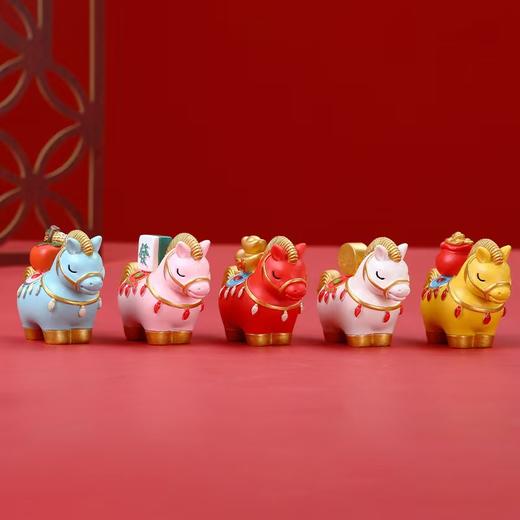 【马上有钱摆件】马年国潮风马到成功装饰品礼物 商品图3