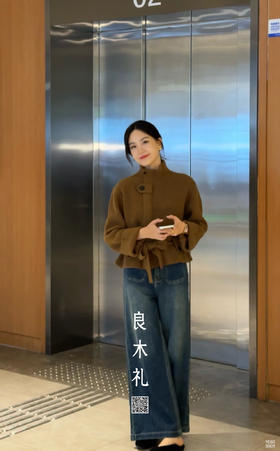 加绒款——两个兜牛仔裤(改短版)