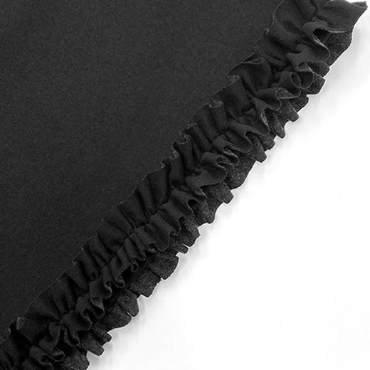 「高货sh」全新升级【铂金会员220/天猫289/差价69】(10142)洛诗琳醋酸羊毛混纺半身裙2025秋冬高腰木耳边加厚A字伞裙 商品图4