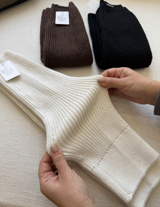 lu家羊毛针织袜套保暖腿套112702 商品图3