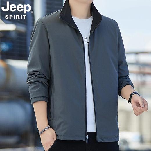 JEEP SPIRIT 秋冬款 男士潮流休闲时尚立领夹克外套 JC7618 商品图2