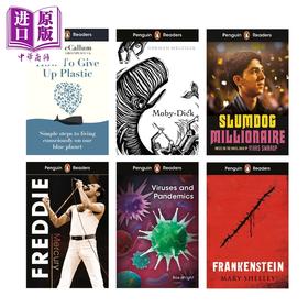 【宝莉爹推荐，2026年新书】企鹅阅读系列5阶6本套装 英文原版 Penguin Readers ELT Graded Reader 贫民窟的百万富翁 白鲸