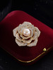 子佩集珍珠胸针【XXXZ217】山茶花镀金2410 商品缩略图0