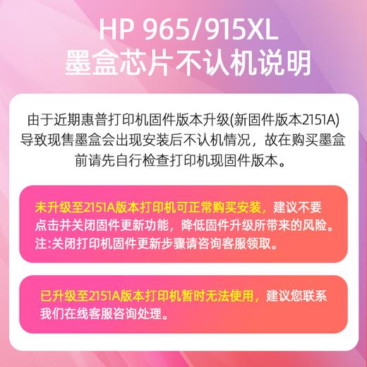 绘威915XL墨盒 适用惠普8020墨盒8010 8018 8025 8028 hp officejet pro 8020打印机墨盒915墨盒【四色套装】 商品图2