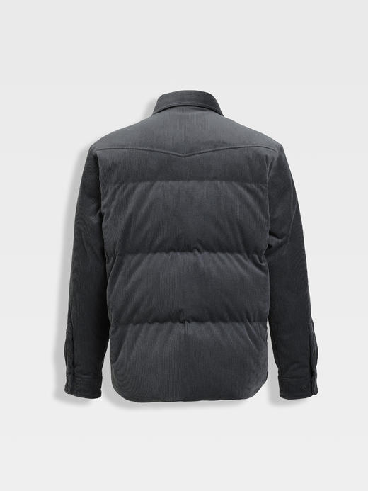 callisto卡其灯芯绒轻工装鹅绒羽绒服 商品图6