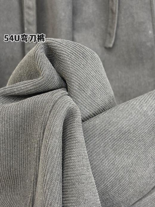 D112733冬款2025内加绒灯芯绒松紧腰微阔腿裤女裤 商品图13