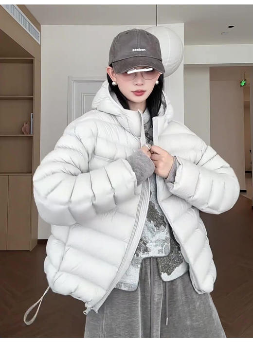 卉遇90白鸭绒轻薄排骨羽绒服★ 商品图4