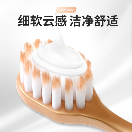 【100积分+9.9元】睿洁 山姆同款宽柔密护牙刷 6支/套 纤细刷毛 商品图1