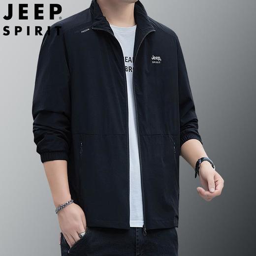 JEEP SPIRIT秋冬男士时尚休闲夹克舒适开衫双面弹外套7295 商品图1