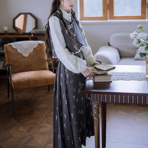 裁缝学苑AS600国风马甲套装裙女衬衫半裙三件套纸样服装打板图纸 商品图5