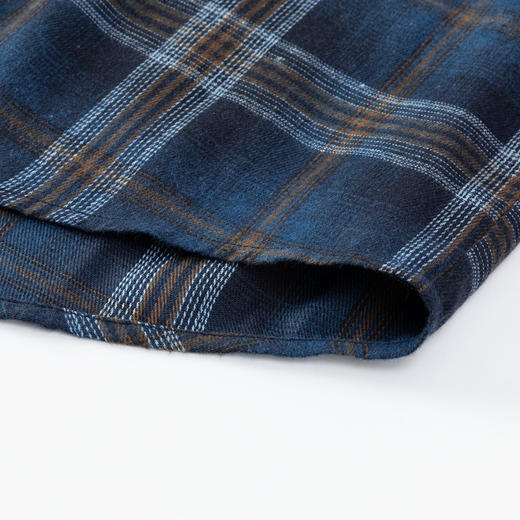 GXG男装25秋季时尚复古格纹潮流百搭日常通勤男式翻领长袖衬衫K&C 商品图7