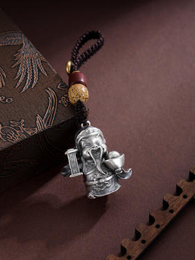 子佩集S999银【招财进宝】钥匙扣【DZ890】纯银小摆件仿古2410