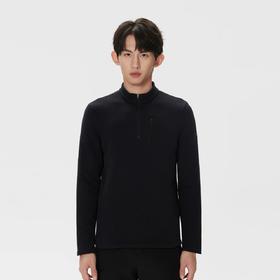 可隆男士户外半拉链长袖T恤冬保暖抗菌透气抓绒内搭