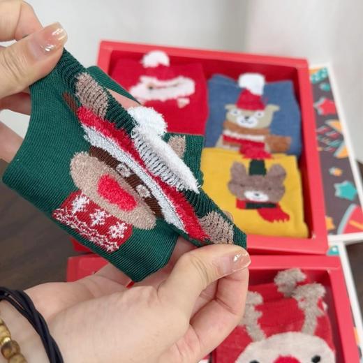 【随机发2盒 到手8双】LUIS VECENTE立体卡通圣诞袜 商品图2