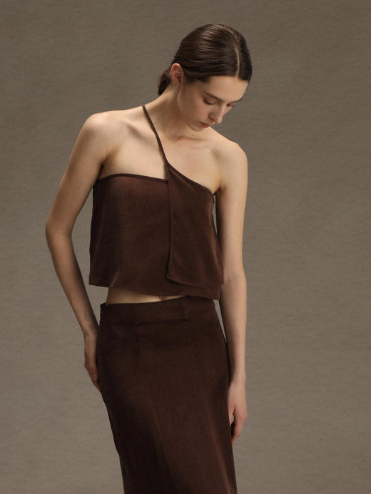 ranyepersonal｜PARADOX25RO05-2 铜氨砂洗棕色背心 [ 棕 ] 商品图3