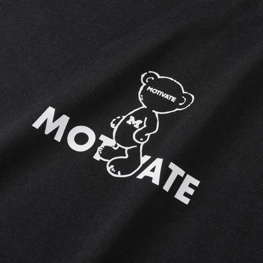 GXG男装【100%棉】25秋季趣味卡通小熊印花男女情侣款圆领长袖T恤K&C 商品图7