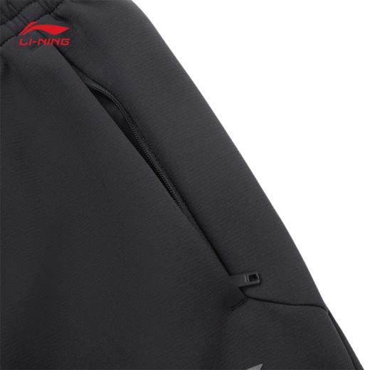 李宁男子直筒加绒保暖防泼水运动长裤AYKV581 商品图7