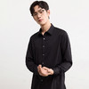 GXG男装【含桑蚕丝】25秋季简约纯色商K&C务通勤男式翻领长袖衬衫K&C 商品缩略图2