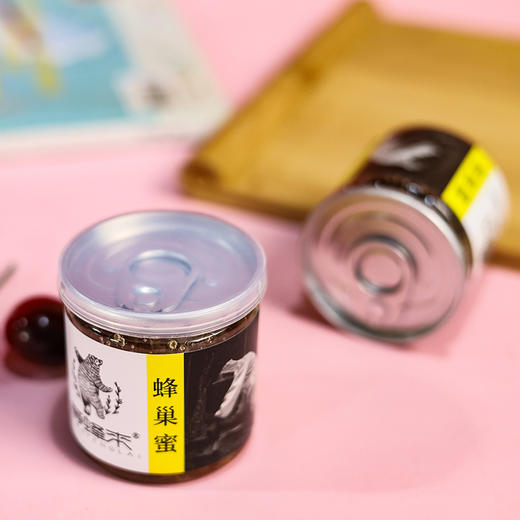 【蜂巢蜜】等蜂来蜂巢蜜100g/罐*2，嚼着吃的巢蜜，一份罐装的天然零食 商品图2
