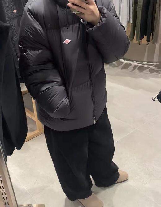 D112703冬季新款连帽拉链徽标羽绒服男女同款 商品图2