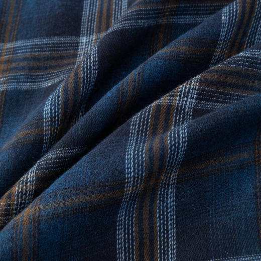 GXG男装25秋季时尚复古格纹潮流百搭日常通勤男式翻领长袖衬衫K&C 商品图10