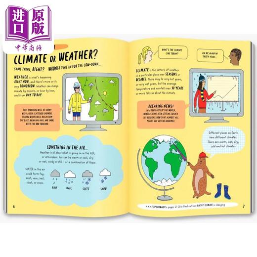 【中商原版】英文原版儿童科普绘本 天才之书3册 The Brainiacs Book of the Climate and Weather Robots and AI the Interne 商品图1