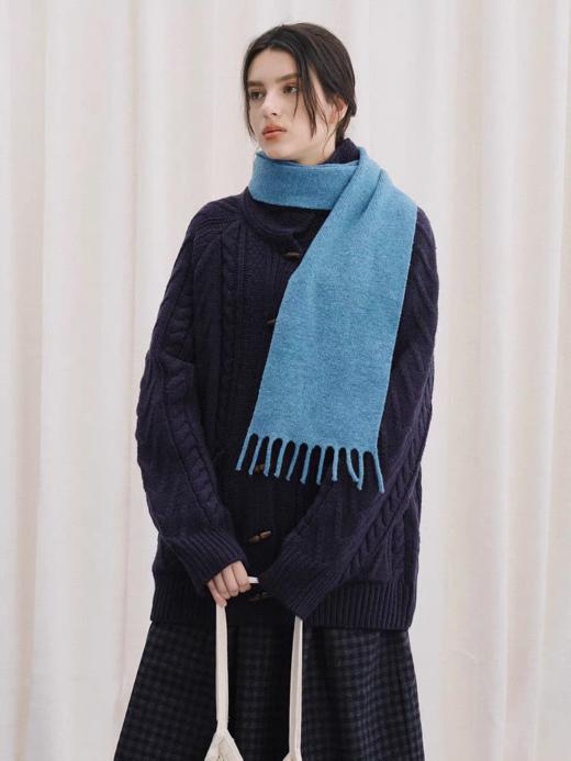 LIVINGTOWN/LT羊毛混纺牛角扣外套 商品图4