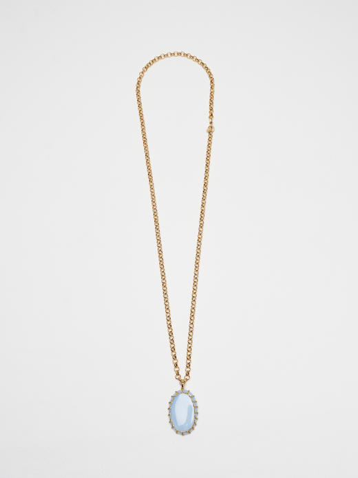 北京仓｜Boks&Baum-GOTTA L-蓝蛋白石 吊坠 长项链［法国设计师］ 商品图0