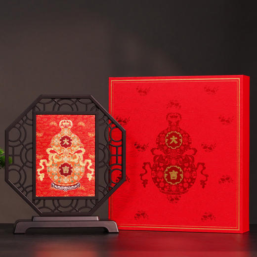 景德镇《平安大吉》银瓷板画 原型乾隆收藏 银瓷双面设计 双大师打造 商品图2