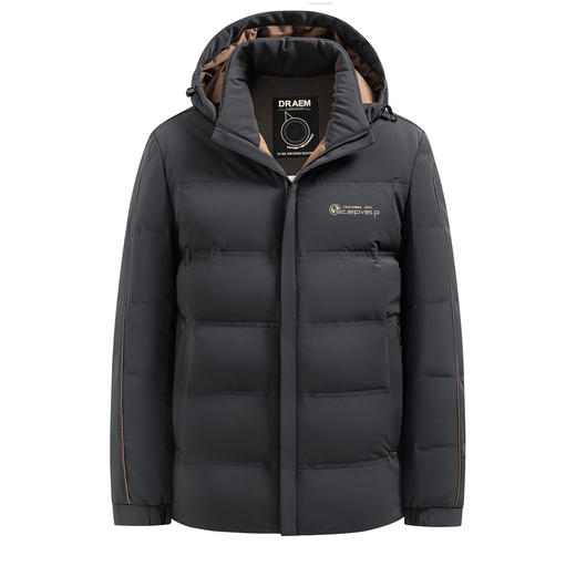 【可拆卸帽子】罗蒙冬季羽绒服可拆卸连帽外套保暖御寒可立领百搭羽绒外套 商品图5