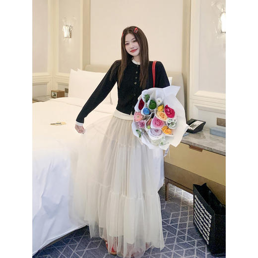 <曾小咸推荐>现货秒杀！微信超特价！黑色短款毛针织衫开衫 日常169.99 立减90 秒杀79.99！ 商品图4