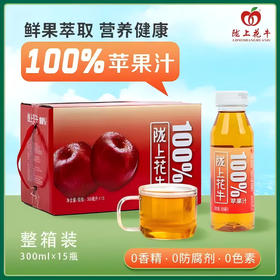 陇上花牛100%苹果汁 300ml/瓶