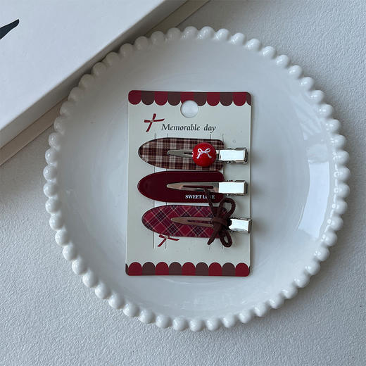 FGKH复古咖红元素无痕组合夹-纪念日百货门店同款167797111 商品图4