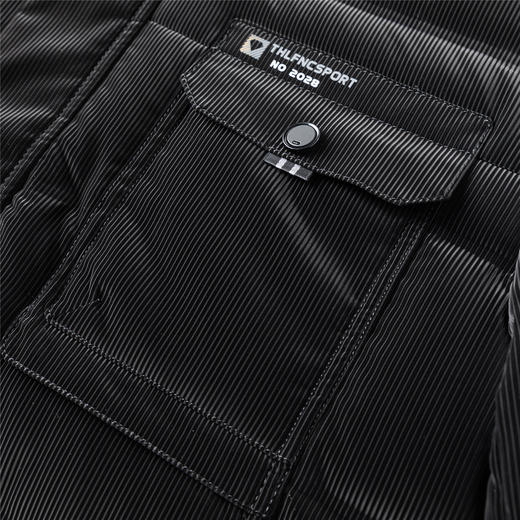 【可拆卸毛领】罗蒙冬季男士羽绒服舒适保暖毛领拉链口袋时尚休闲羽绒外套 商品图9