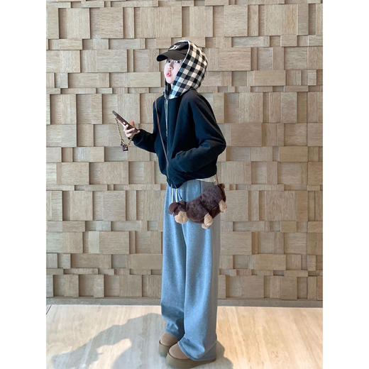 <曾小咸推荐> 现货秒杀！微信超特价！黑色格子夹棉连帽外套 日常269.99 立减120 秒杀149.99！ 商品图2