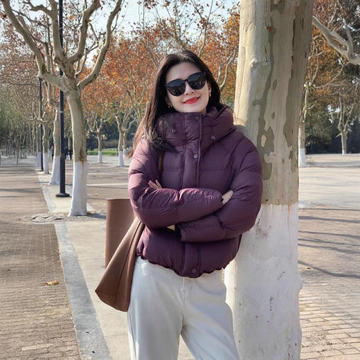 澳洲AUChris 摩登短款龟背泡芙 可拆卸 连帽羽绒服 ACYSDYP202513 商品图3