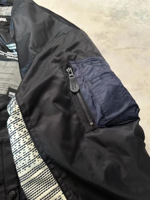 D112701暗黑先锋联名来袭！棒球领拉链加棉夹克外套 商品图10