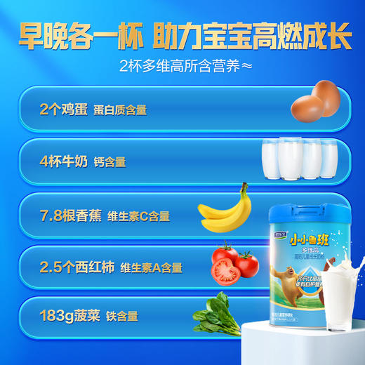 小小鲁班多维高700g听装高钙儿童成长奶粉 商品图2