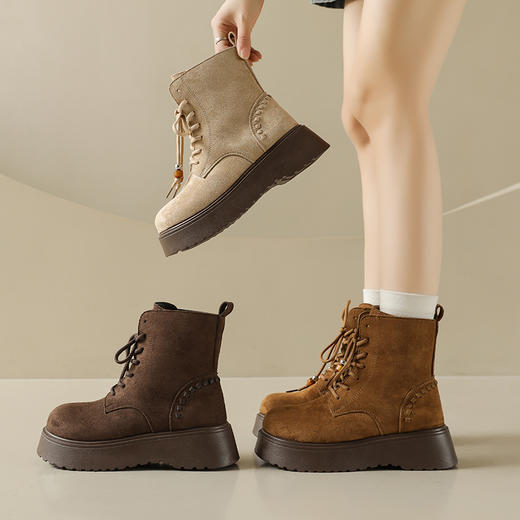 “四季战靴”！【透梦--英伦风复古马丁靴】单款/加绒款/长筒款三款可选 商品图9