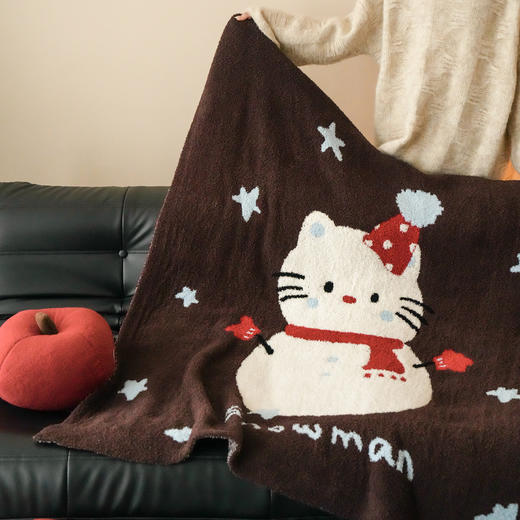 温暖治愈~厚实半边绒针织毛毯软绵绒毯子 秋冬毛毯沙发盖毯午睡毯披肩毯床尾毯飘窗毯子 抱枕 商品图3