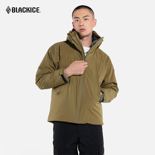 黑冰blackice冬季新款primaloft连帽防风保暖轻量夹克运动金标P棉服8001 商品图4