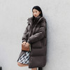 森马羽绒服女冬季长款80绒子纯色连帽宽松插肩袖加厚保暖百搭外套 商品缩略图1
