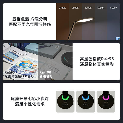 冠雅可触摸LED护眼台灯(LAD788) 商品图4