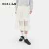 Herlian2025冬季新品塔克褶设计多层次波点网纱长裙女士 商品缩略图0