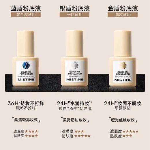 【防伪可查】蜜丝婷小蓝盾小金盾小银盾粉底液混干油30g 商品图1