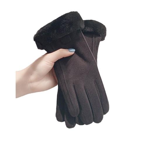 秋冬福利！女士秋冬加绒保暖手套 学生可戴 冬季骑车防风防寒手套  多色可选 商品图6