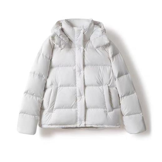 大牌同款冬季五格泡芙羽绒服灰鹅绒短款 商品图5