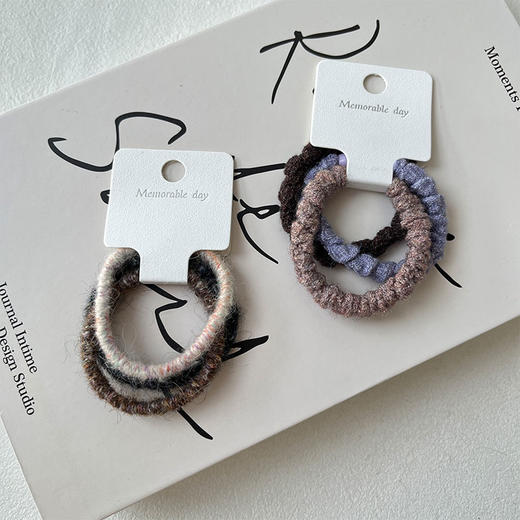 彩色毛线皮筋组合皮筋（3根）-纪念日百货门店同款167044339 商品图0