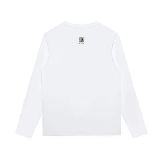 GXG男装【100%棉】25秋季趣味卡通小熊印花男女情侣款圆领长袖T恤K&C 商品图1